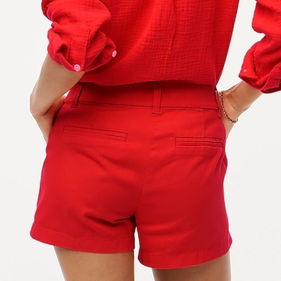 J crew belvedere red 3.5" classic chino short - Picture 3 of 5